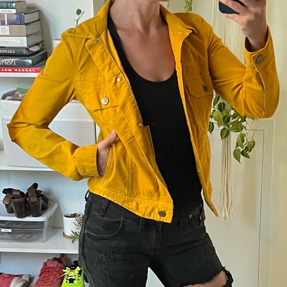 GAP Jackets & Blazers - Classic GAP 1969 vintage Mustard Yellow Corduroy Jean Jacket
